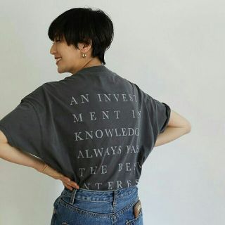 トゥデイフル(TODAYFUL)の【新品未開封】完売☆TODAYFULバックプリントルーズTシャツ黒 トゥデイフル(Tシャツ(半袖/袖なし))