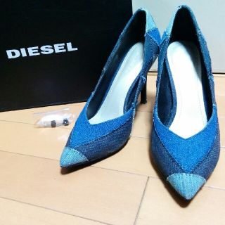 ディーゼル(DIESEL)のDIESEL パッチワーク パンプス 38(ハイヒール/パンプス)