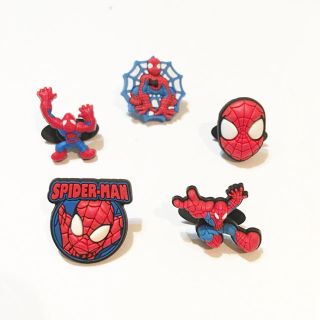 マーベル(MARVEL)の新品 訳あり スパイダーマン チャーム(ジビッツ) 5個セット♪(その他)