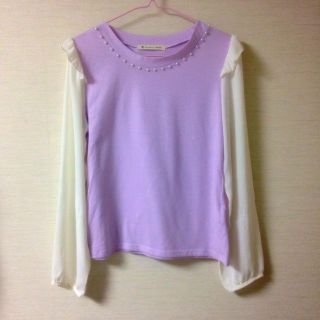 マジェスティックレゴン(MAJESTIC LEGON)のフリル長袖 値下げ(Tシャツ(長袖/七分))