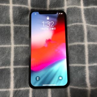 アップル(Apple)のiPhone X au 256GB スペースグレー(スマートフォン本体)