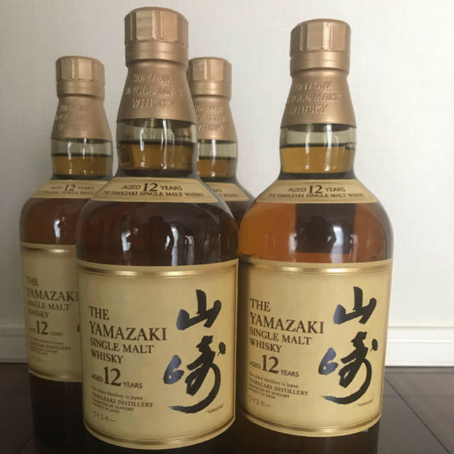 本物新品保証】 サントリー 4本セット 山崎12年 - ウイスキー