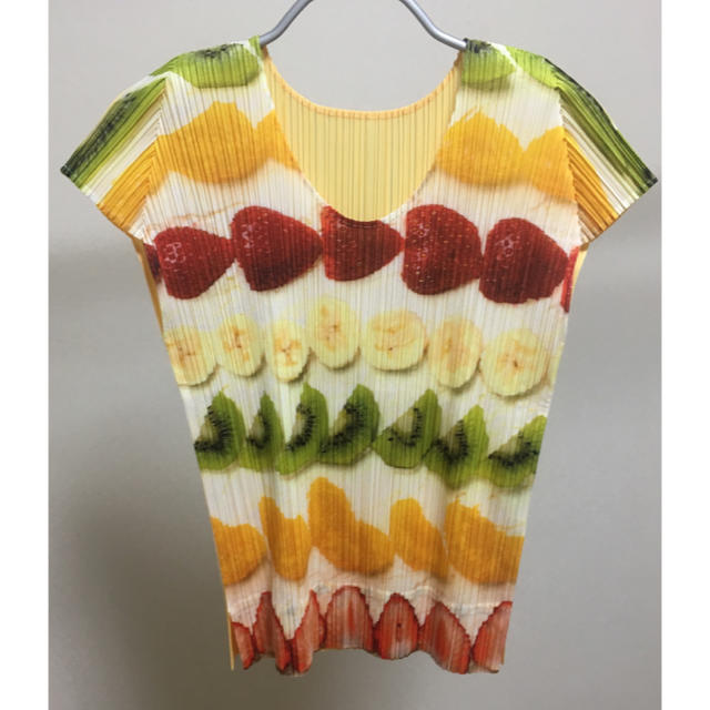 PLEATS PLEASE ISSEY MIYAKE - プリーツプリーズ フルーツ ケーキ柄