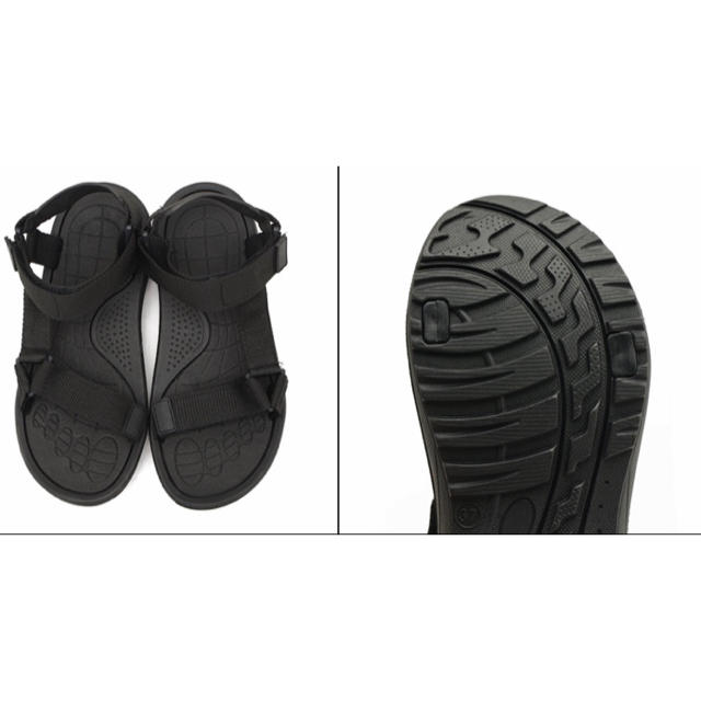 Teva(テバ)の送料無料！teva風スポーツサンダル ブラック Lサイズ レディースの靴/シューズ(サンダル)の商品写真