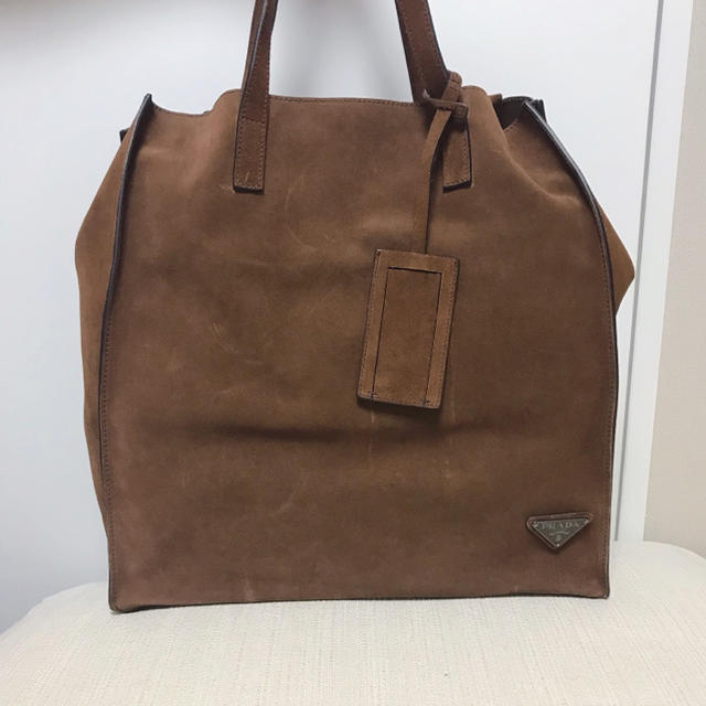 【値下げ中】PRADA トートバッグ スウェード 未使用品