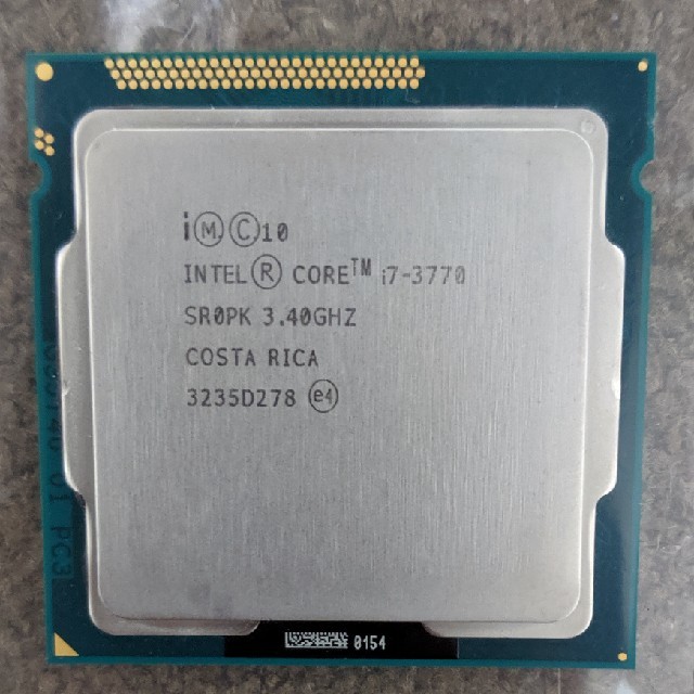 Intel Core i7-3770 SR0PK 3.40GHz LGA1155のサムネイル