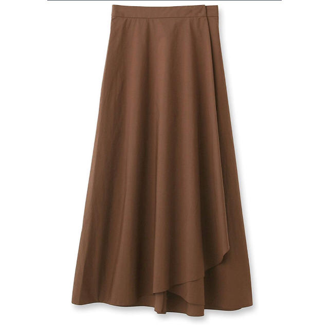 DRESSTERIOR(ドレステリア)のDRESSTERIOR ドレステリア ラップスカート ブラウン定価18,360円 レディースのスカート(ロングスカート)の商品写真