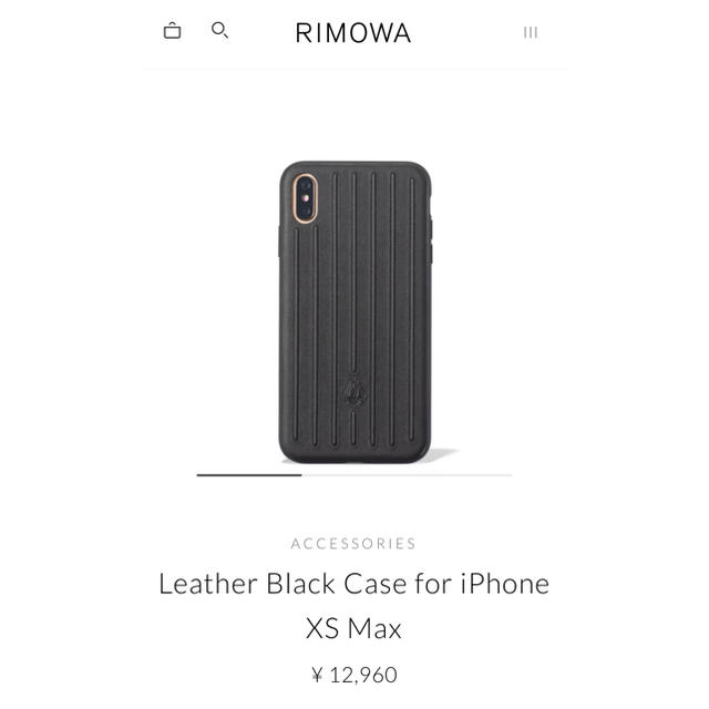 新品 RIMOWA リモワ iPhone Xs MAX レザーブラック | フリマアプリ ラクマ