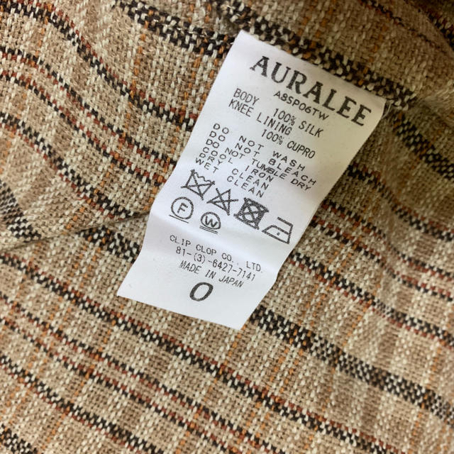 AURALEE 18ss チェックパンツ レディースのパンツ(カジュアルパンツ)の商品写真