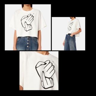 マルタンマルジェラ(Maison Martin Margiela)のmm6 クロップドTシャツ(Tシャツ(半袖/袖なし))