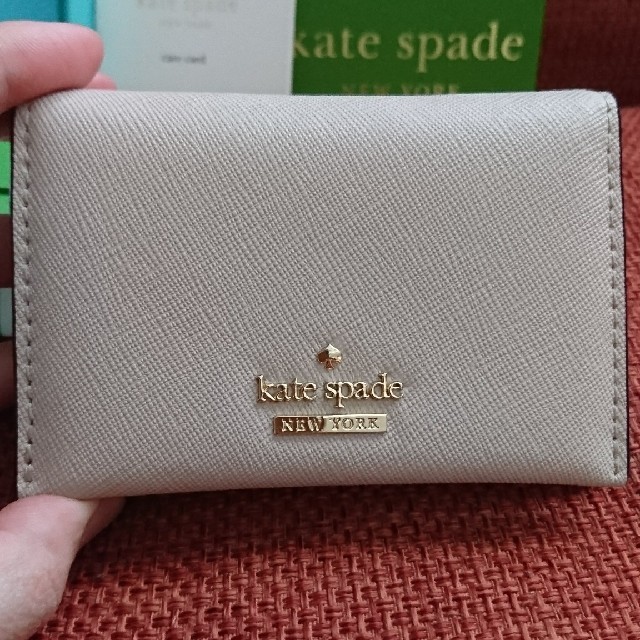 kate spade new york(ケイトスペードニューヨーク)の美品  ケイトスペード  kate spade 名刺入れ  名刺ケース レディースのファッション小物(名刺入れ/定期入れ)の商品写真