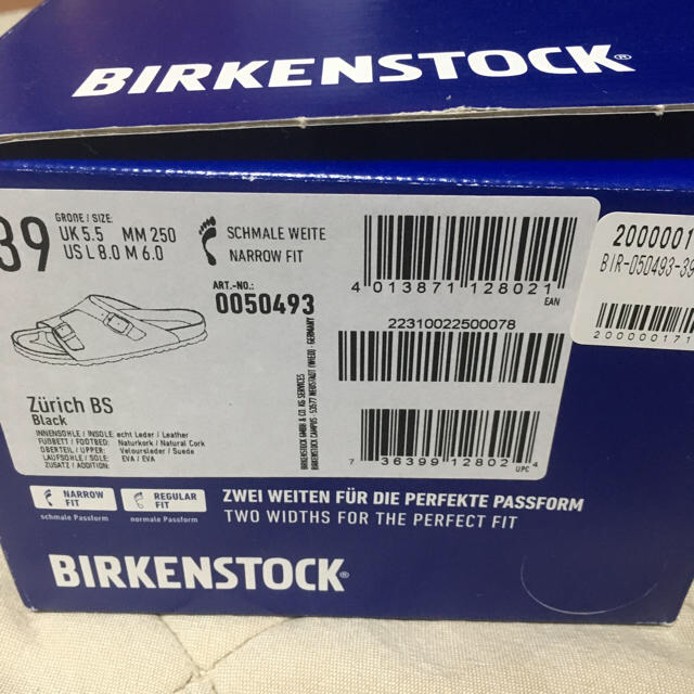 BIRKENSTOCK(ビルケンシュトック)のビルケン チューリッヒ 39  メンズの靴/シューズ(サンダル)の商品写真