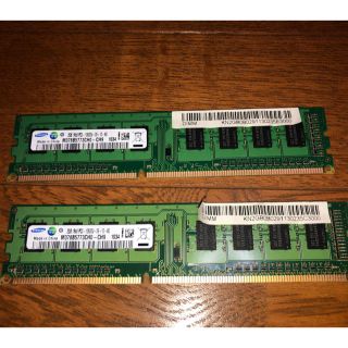 サムスン(SAMSUNG)のSAMSUNG純正 DDR3  4GB 2GBx2(PCパーツ)