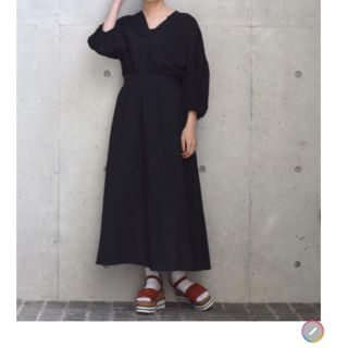 ダブルクローゼット(w closet)のwcloset 後ろリボンワンピース 最終値下げ(ロングワンピース/マキシワンピース)