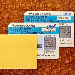 エーエヌエー(ゼンニッポンクウユ)(ANA(全日本空輸))のANA株主優待券 2枚セット(その他)