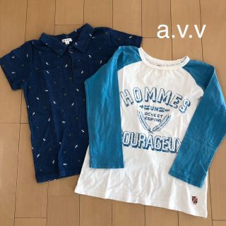 キッズシャツ2枚セット 130(Tシャツ/カットソー)