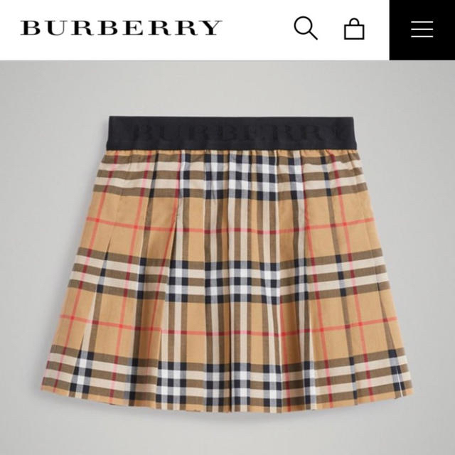 BURBERRY(バーバリー)のBurberry KIDS プリーツスカート レディースのスカート(ミニスカート)の商品写真