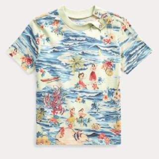 ラルフローレン(Ralph Lauren)の新品◆ラルフローレン　トロピカル　アロハ　半袖　Tシャツ　90 24m(Tシャツ/カットソー)