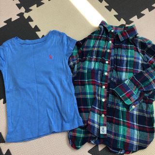 ポロラルフローレン(POLO RALPH LAUREN)のラルフ 薄手長袖シャツ、Tシャツセット 100(Tシャツ/カットソー)