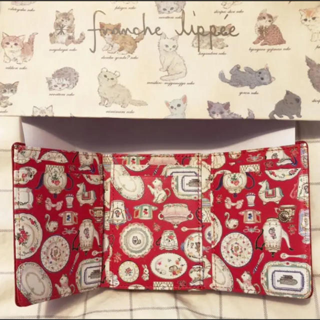 franche lippee(フランシュリッペ)の晩餐会♡猫♡食器♡ 小さい財布✧ レディースのファッション小物(財布)の商品写真