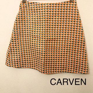 カルヴェン(CARVEN)のCARVEN カルヴェン ツイード  スカート(ミニスカート)