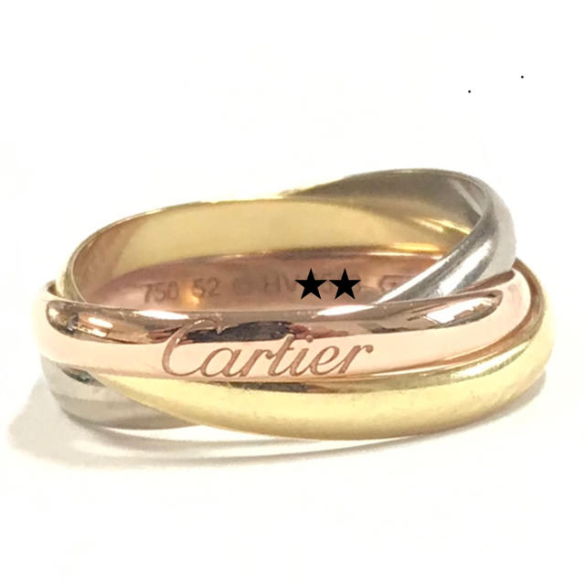 Cartier(カルティエ)の☆カルティエ☆トリニティリング☆3連リング☆12号☆ レディースのアクセサリー(リング(指輪))の商品写真