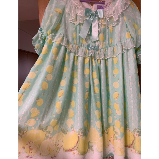 Angelic Pretty - Fruity Lemon OP ミントの通販 by 's shop｜アンジェ ...