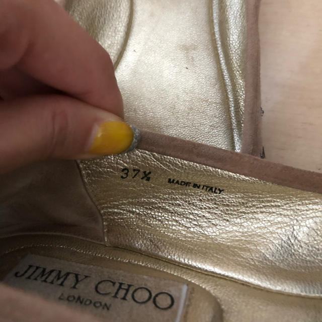 JIMMY CHOO(ジミーチュウ)のジミーチュウ フラットシューズ 37/2 レディースの靴/シューズ(バレエシューズ)の商品写真