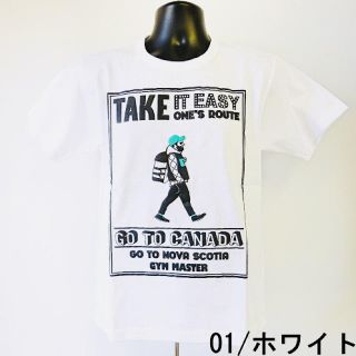 ジムマスター(GYM MASTER)の残り1点 メンズ レディース ジムマスター 半袖Tシャツ プリント ホワイト(Tシャツ/カットソー(半袖/袖なし))