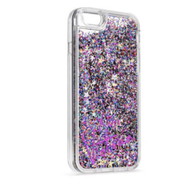 Victoria's Secret(ヴィクトリアズシークレット)のヴィクシー iPhone 6/6S ケース スター レインボー グリッター スマホ/家電/カメラのスマホアクセサリー(iPhoneケース)の商品写真