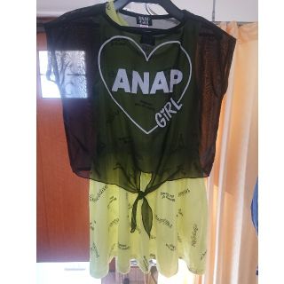 アナップ(ANAP)のシースルータンクトップ付ワンピース(ワンピース)