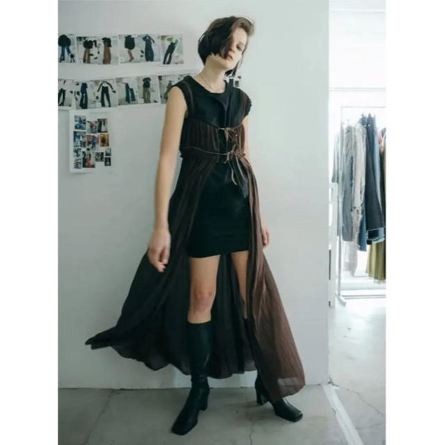 ◼︎PERVERZE double front dress ブラウン◼︎