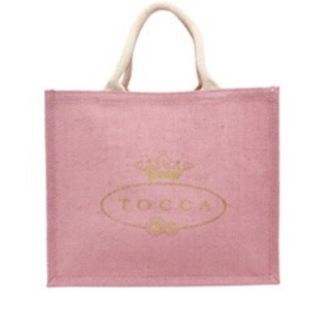 トッカ(TOCCA)のtocca ジュートバッグピンク 新品(トートバッグ)