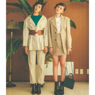 マウジー(moussy)のmoussyジャケットスカートセットアップ(テーラードジャケット)