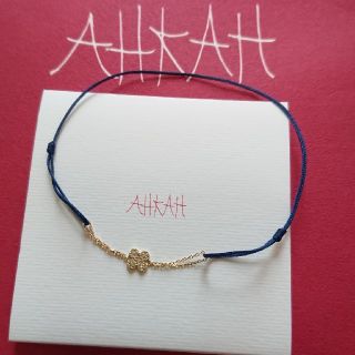 アーカー(AHKAH)の美品☆AHKAH ペタルパヴェコードブレスレット☆(ブレスレット/バングル)