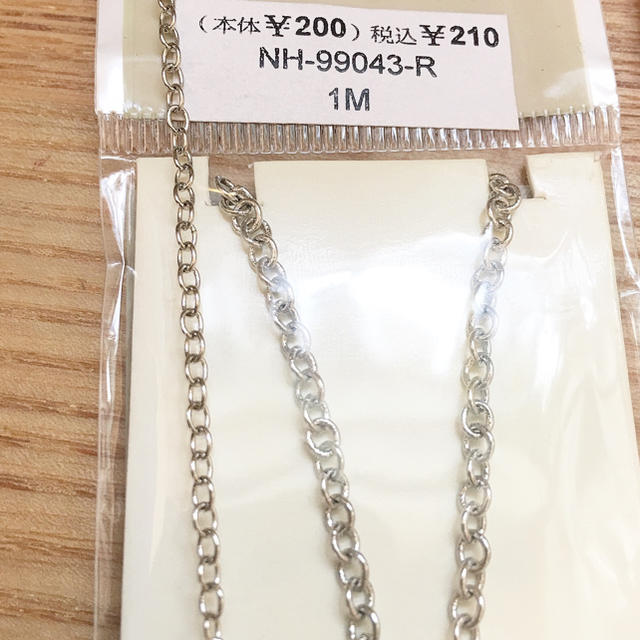 シルバー色 アズキチェーン ボールチェーン 1m×3種類＋80cm ネックレスに ハンドメイドの素材/材料(各種パーツ)の商品写真