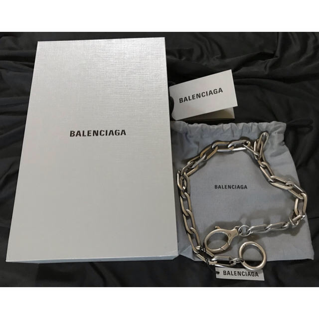 【新品】Balenciaga シルバーラージネックレス 2
