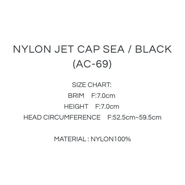 Ron Herman(ロンハーマン)のWIND AND SEA NYLON JET CAP SEA BLACK 新品 メンズの帽子(キャップ)の商品写真