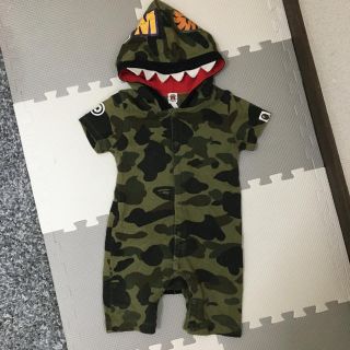 アベイシングエイプ(A BATHING APE)のi様専用☆BAPE KIDS☆怪獣フード＆しっぽ付(ロンパース)