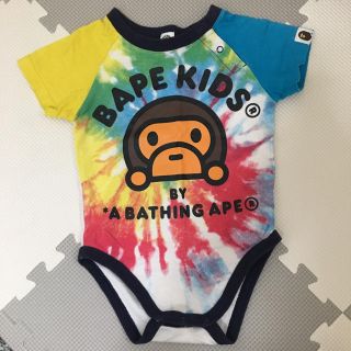 アベイシングエイプ(A BATHING APE)のトラックス様専用☆BAPE KIDS☆ベビー 半袖ロンパース☆70cm(ロンパース)