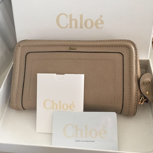 Chloe MARCIE クロエ マーシー 二つ折り長財布 グレー 美品