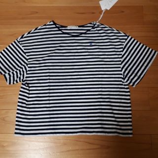 ミナペルホネン(mina perhonen)の新品未使用 ミナペルホネン minaperhonen ボーダーカットソー(Tシャツ(半袖/袖なし))