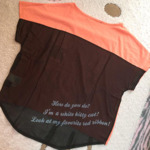 CECIL McBEE(セシルマクビー)のセシルベア♡キティ《オレンジ》 レディースのトップス(Tシャツ(半袖/袖なし))の商品写真