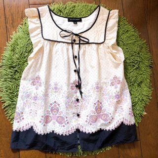 ジルスチュアート(JILLSTUART)のジルスチュアート  パネル柄ブラウス スナイデル リリーブラウン (シャツ/ブラウス(半袖/袖なし))