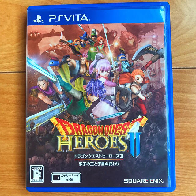 PlayStation Vita(プレイステーションヴィータ)のドラゴンクエストヒーローズII 双子の王と予言の終わり エンタメ/ホビーのゲームソフト/ゲーム機本体(携帯用ゲームソフト)の商品写真