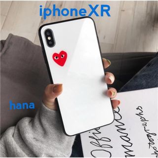 コムデギャルソン(COMME des GARCONS)のiphoneXR ギャルソン 鏡面 ツヤ 白 ハート iphoneケース (iPhoneケース)