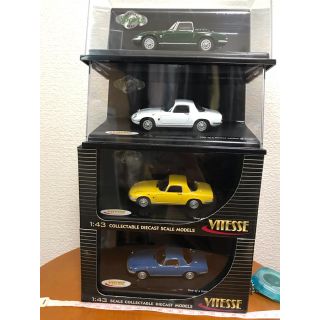 ロータス(LOTUS)の4個セット ミニカー Louts elan coupeブリティッシュスポーツカー(ミニカー)