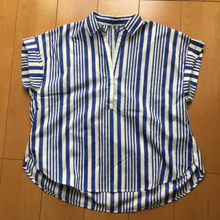 ヴィス(ViS)の新品 ストライプシャツ(シャツ/ブラウス(半袖/袖なし))
