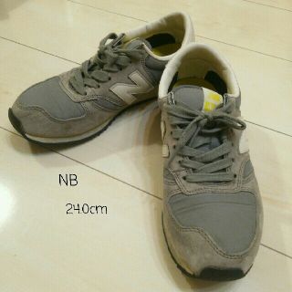 ニューバランス(New Balance)の24.0cm【NB】グレー(スニーカー)