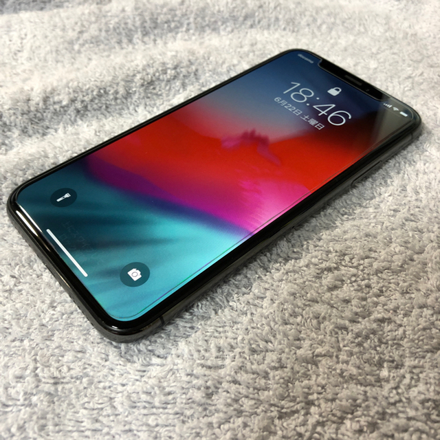 【極美品】白ロム iPhone X 256 GB SIMフリー スペースグレー